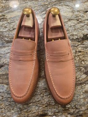 Sperry Gold Cup Men's Leather Penny Loafers in Dusty Pink